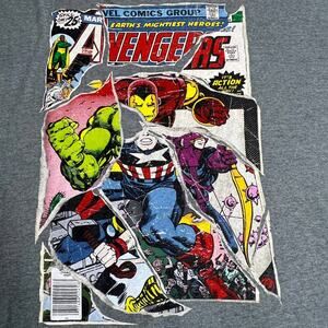 Marvel Comics Earth Mightiest Heroes Gray Tee 2XL